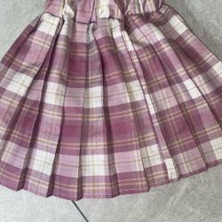 Girls Plaid Skirt 