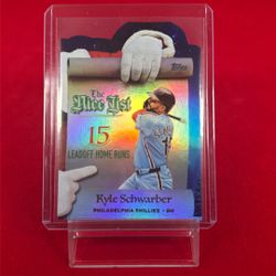 2025 Topps Holiday Insert The Nice List Kyle Schwarber
