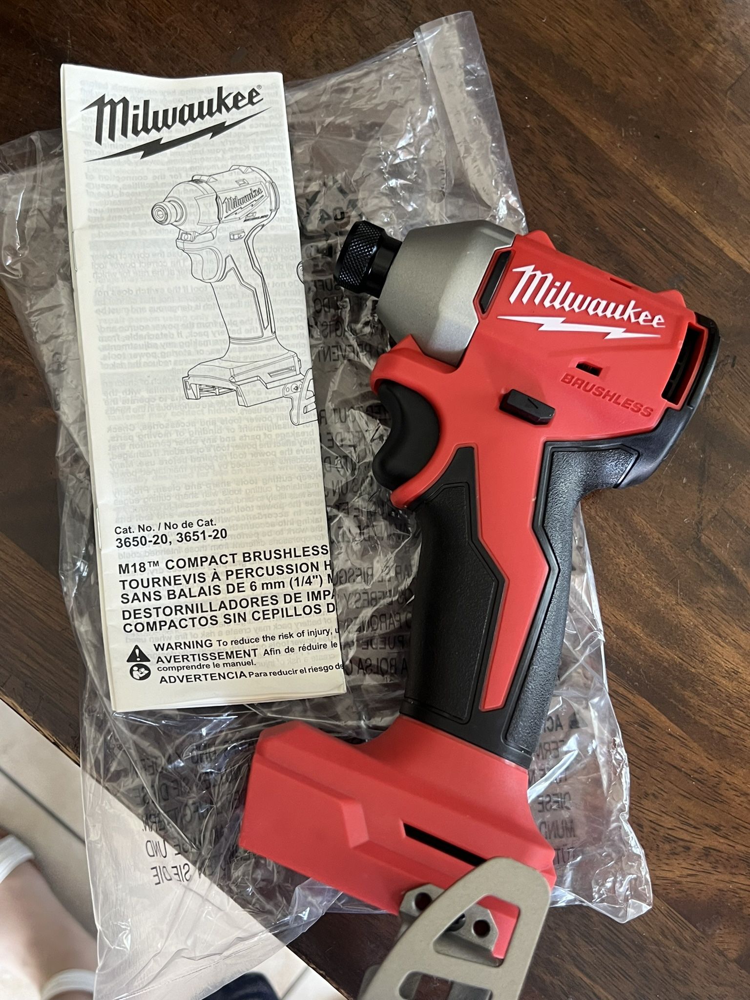 Milwaukee M18 18V Lithium-Ion Brushless Cordless 1/4 in. Compact Impact Driver (Tool Only)