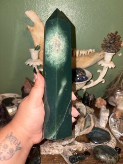 Moss agate tower