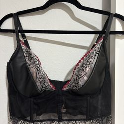Embroidery Quarter Cup Corset