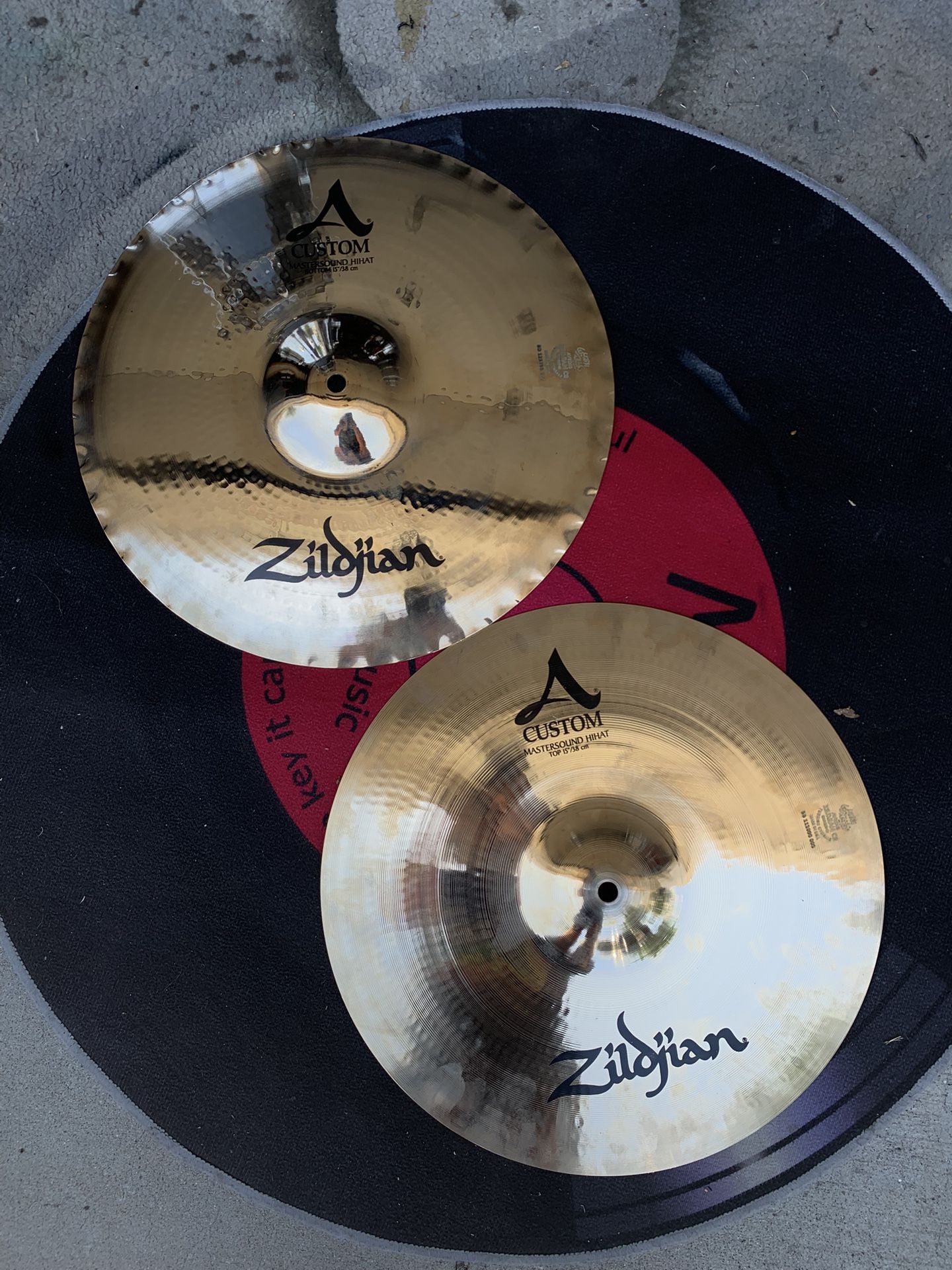Zildjian A Custom Series 15” Mastersound Hi Hat Drum Cymbals BRAND NEW Retails for $589