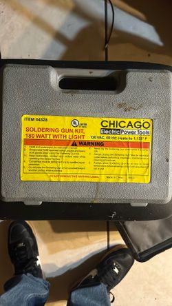 Soldering Gun Kit 180w Chicago Brand