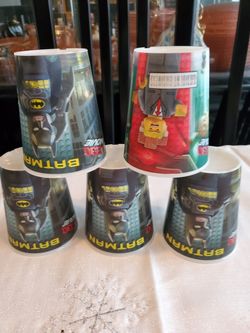 3D Batman cups. NEW