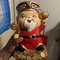Caishen – Chinese God of Wealth Statue (Prosperity Decor)