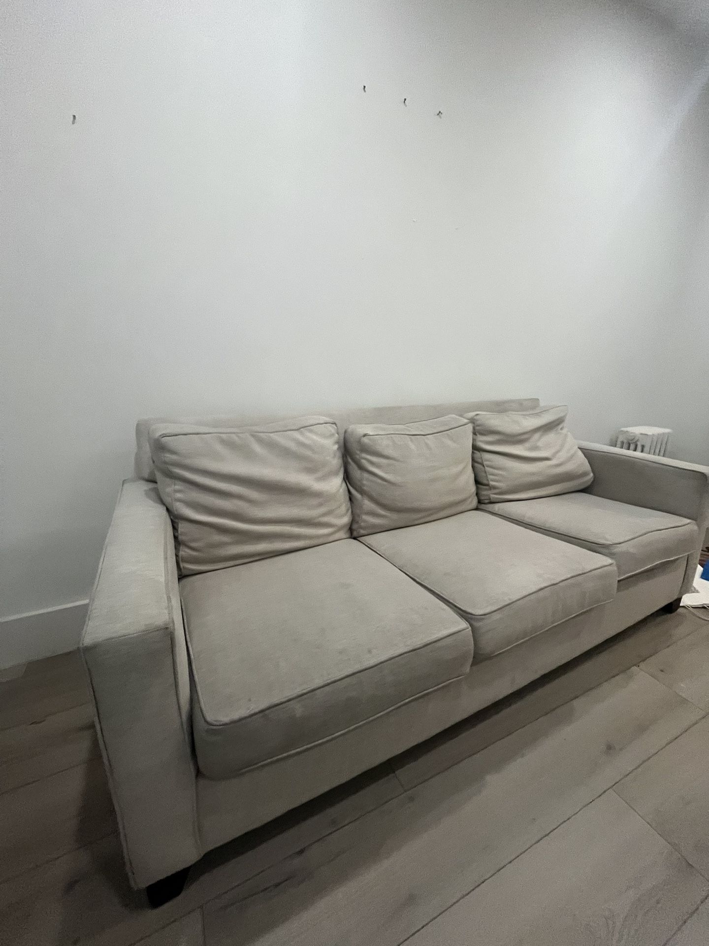 86 inch Off white Cream Couch Sofa 