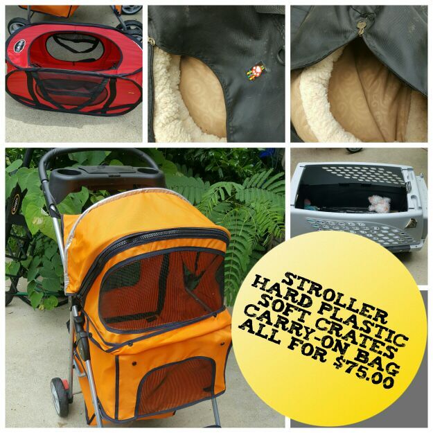 Pet stroller small dog crates soft crate