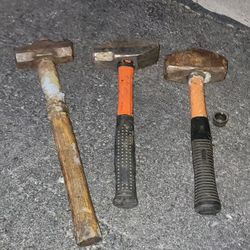 20lb Sledge Hammer Double Face Fiberglass Handle Set of 3 