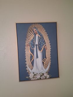Virgin Mary picture frame