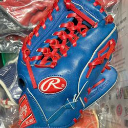 Blue Rawlings 11 1/2 / Dominican Flag 🇩🇴 / Professional Player Baseball Glove 