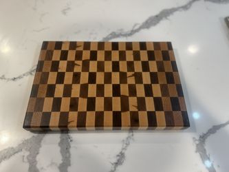 Cutting Board maple and walnut End Grain