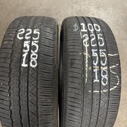 225/55 18 Pair Of Tires Brand Falken 