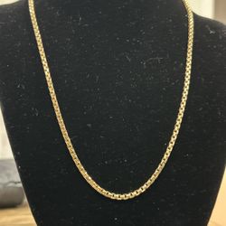 14k Yellow Gold Box  Chain 