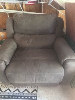 Oversized Brown Recliner Chair