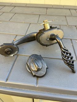 Decorative Door Lever Handle Set with Deadbolt