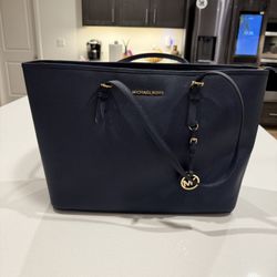Micheal Kors Navy Blue Purse & Wallet