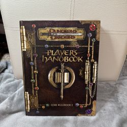 Dungeons & Dragons 3rd Ed. PLAYER'S HANDBOOK CORE RULEBOOK 1. 2nd Printing 2000