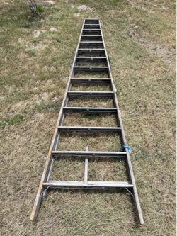 14 foot wooden ladder