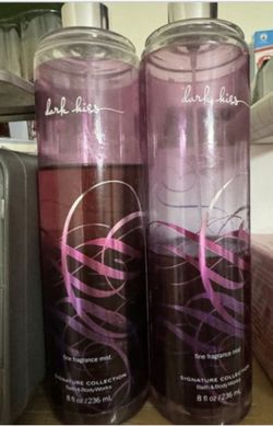 2X BATH & BODY WORKS DARK KISS FINE FRAGRANCE MIST BODY SPRAY 8oz As Pictured