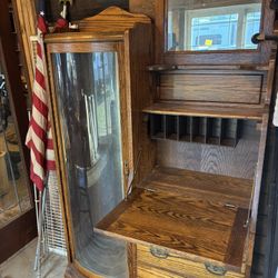 Antique Cabinet Secretary Writing Desk