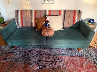 Green sofa