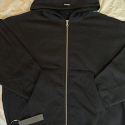 ANANKE Fate Heavyweight Double Zip Hoodie Black Size L Streetwear