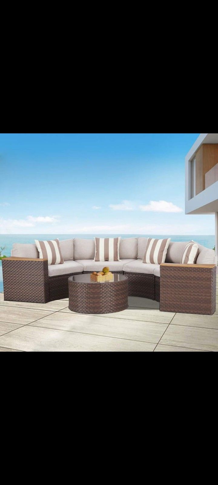 Brand New In The Box Patio Set Patio Furniture Round Patio Furniture Curved Patio Furniture Half Moon Patio Set 🛺🚎🆕