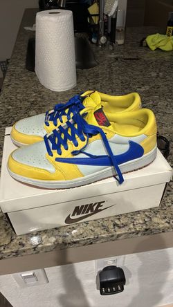 Travis Scott Cactus Jack x Jordan 1 low Canary Yellow Size 9M 10.5W