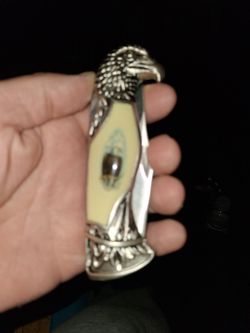 AMERICAN EAGLE EMBOSSED STAINLESS STEEL