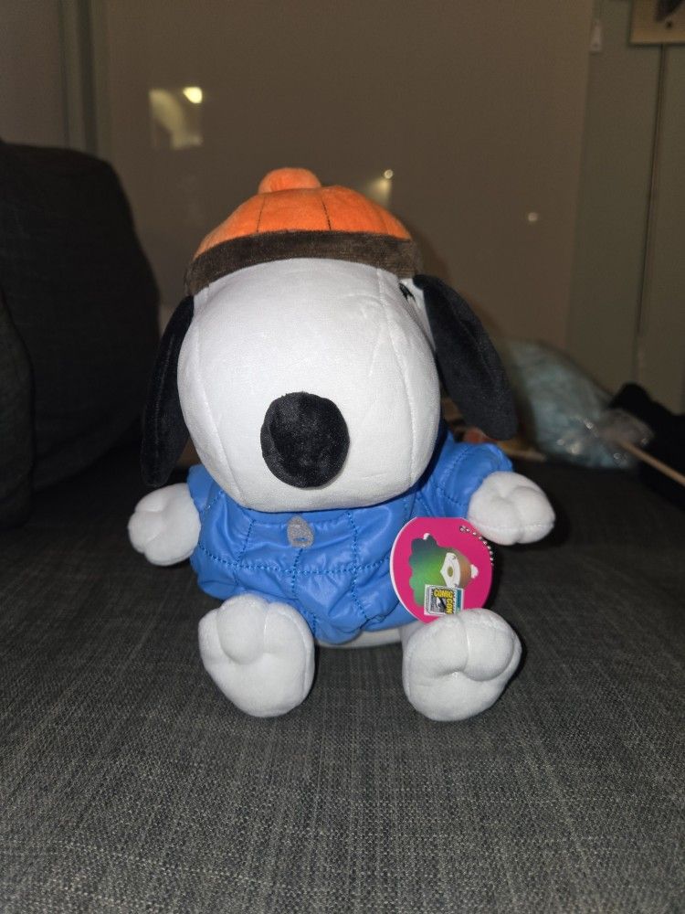 SNOOPY PEANUTS PUFFER JACKET YOUTOOZ 9" PLUSH SDCC 2024 COMIC CON EXCLUSIVE