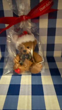Bath and Body Works Festive Bear Pocket Sanitizer Holder