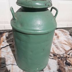 Antique BUHL Metal Milk Can
