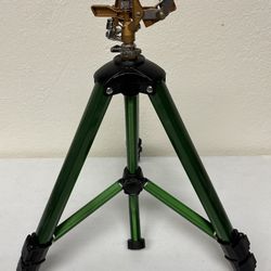 New Impact Sprinkler Head on Tripod Base Heavy Duty Lawn Sprinkler 360 Degree