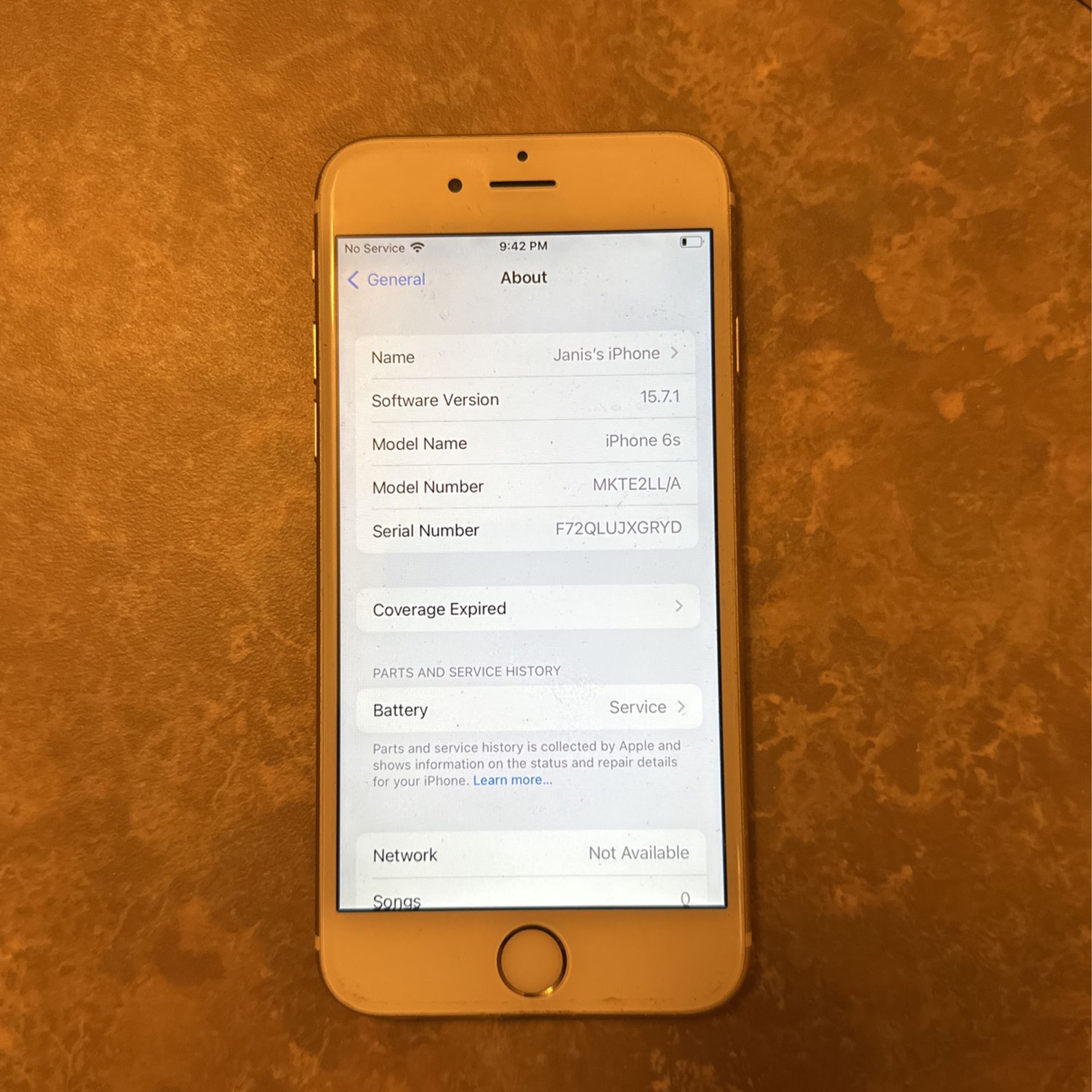 iPhone 6s Gold 64g Unlocked