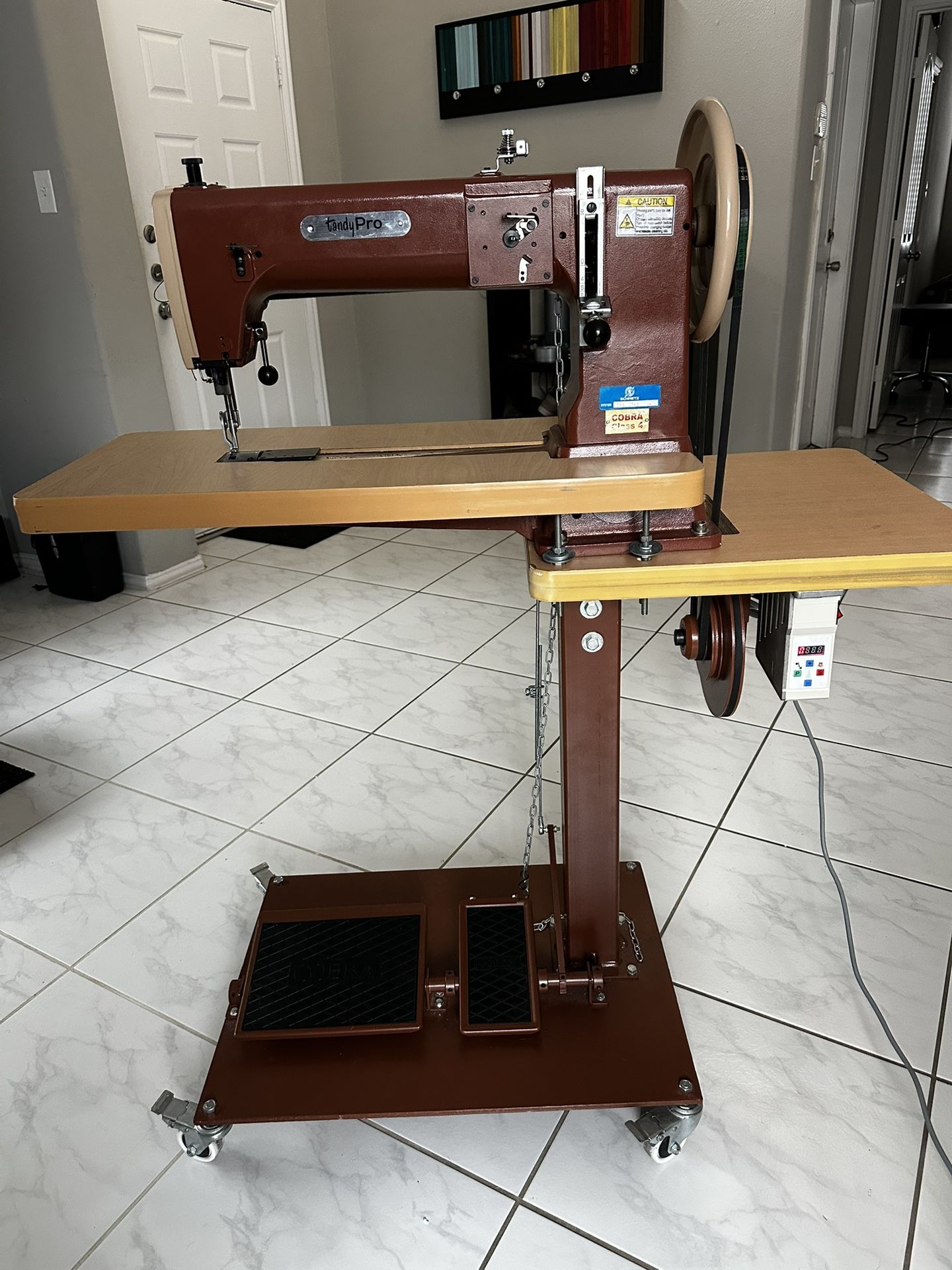 Sewing Machine Platform TandyPro Class 4 Dream Sewing Machine With Work Platform for Sale in ...