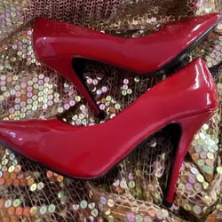 Gorgeous Red Stiletto Pointy Toe Pump Men Women Drag Queen Heel Size 13 Women’s 
