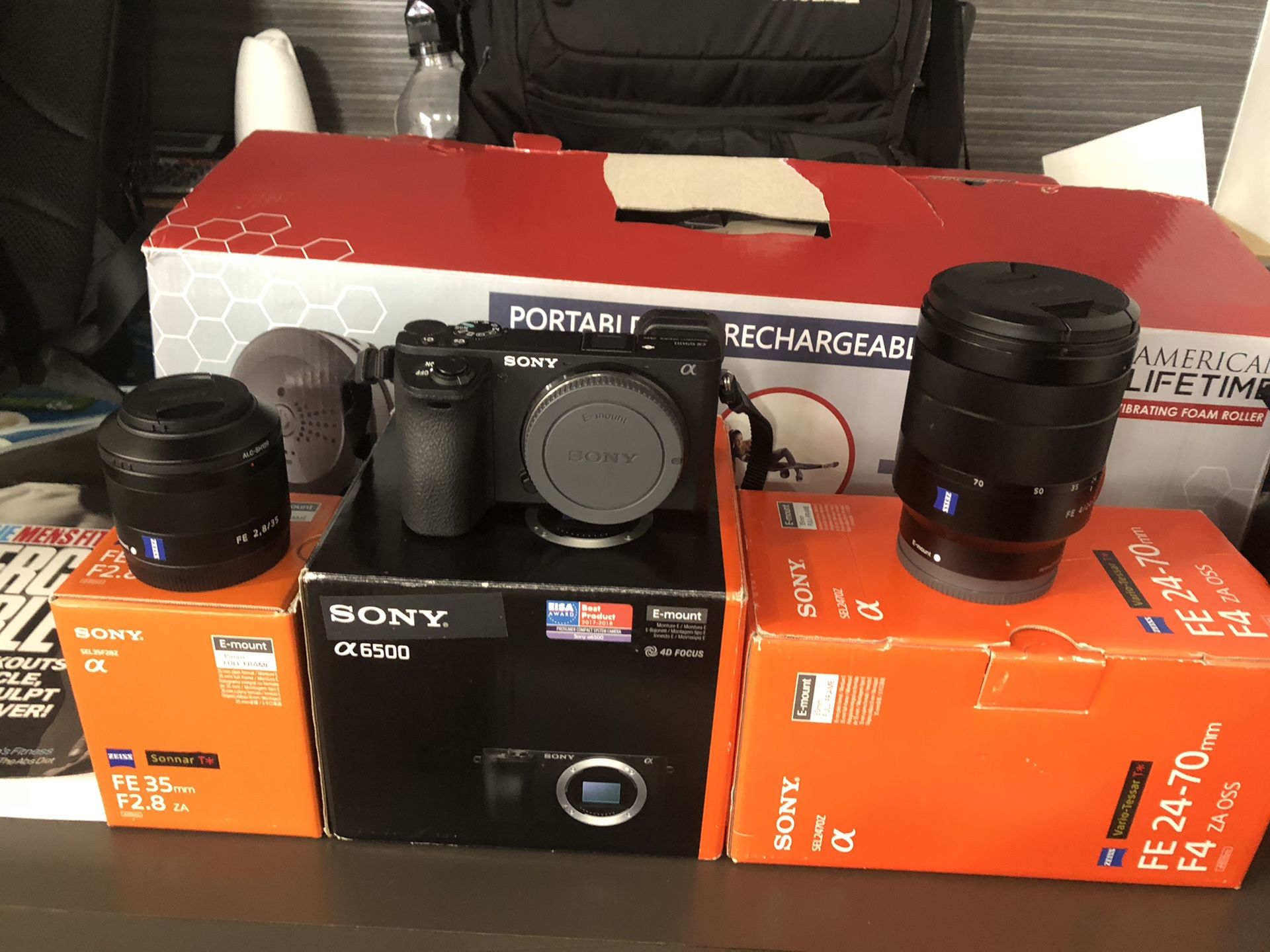 SONY A 6500 With LENSES ZEISS 24-70mm AND 35mm