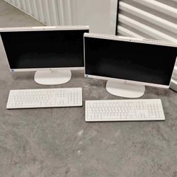 HP monitors and keyboard