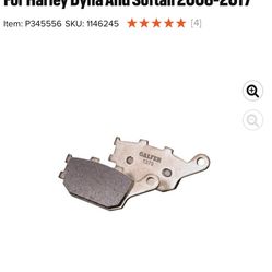 Rear Brake Pads For Harley Dyna And Softail 