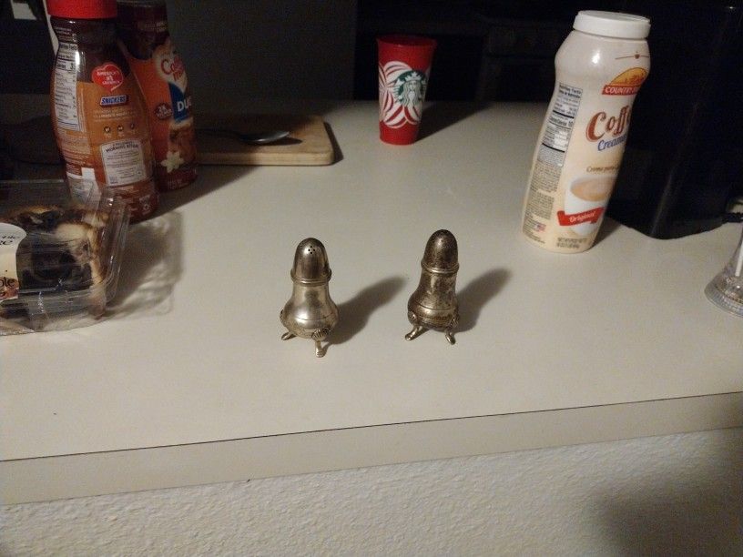 Silver Salt & Pepper Shakers