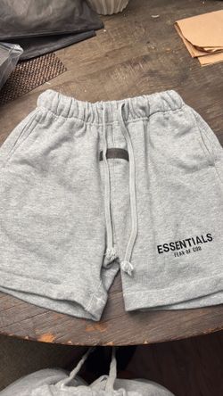 Grey essentials fear of God shorts size s