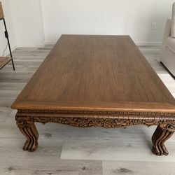 huge chinese coffee table opium bed 