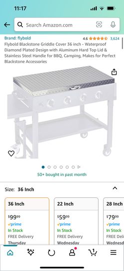 36” Griddle Cover - New Open Box