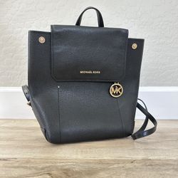 Michael Kors Hayes Black Medium Backpack