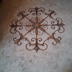 Huge Iron/Metal Decor (48 X 48) Inches