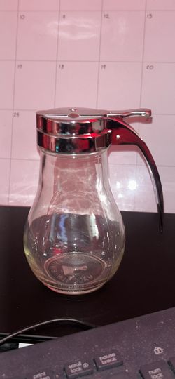 GLASS SYRUP DISPENSER