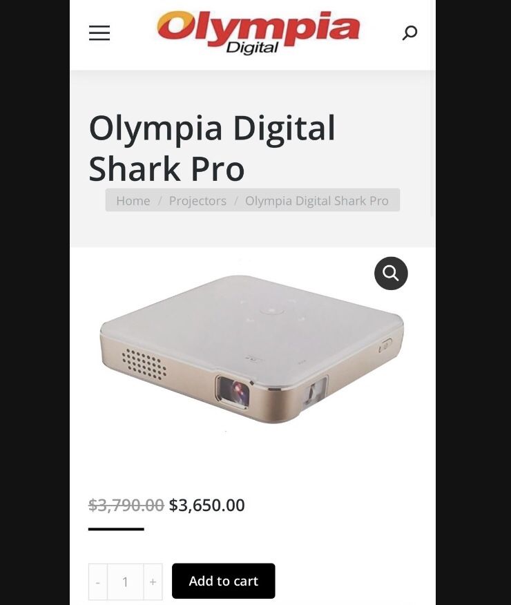 Olympia Digital Shark Pro Projector 