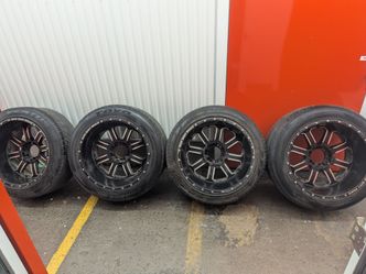 Red dirt road 20" rim set