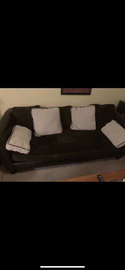 Large couch / sofa and pillows