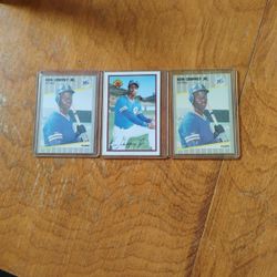 Ken Griffey Rookie Cards, Fleer And Bowman.